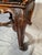 • Material: Carved walnut, hand-woven jute webbing, original petit-point needlepoint seat • Color/Finish: Deep warm walnut...