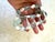 Lovely Vintage freshwater pearl necklace with aqua colored glass beads