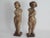 Gold Antique Italian Carved Wood Gilt Putti Angels Sculptures, S/2 For Sale - Image 8 of 11