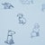 Schumacher SAMPLE - Schumacher x The New Yorker Good Dogs Everywhere Wallpaper In Sky & Navy Blue For Sale - Image 4 of 7
