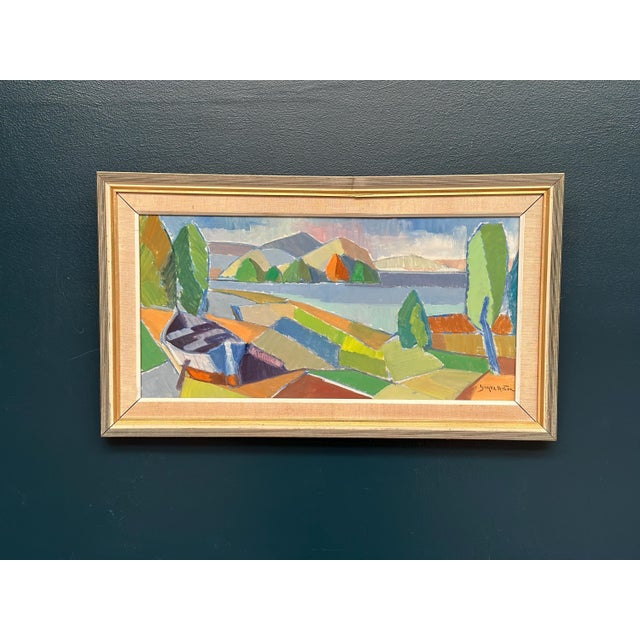 Yngve Andersson, Fractured Horizon, 1960s, Oil on Canvas For Sale - Image 6 of 17