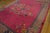 Early 20th Century 1920s Pink Floral Antique Chinese Art Deco Rug 9' X 11'6" Handknotted Wool Carpet For Sale - Image 5 of 6