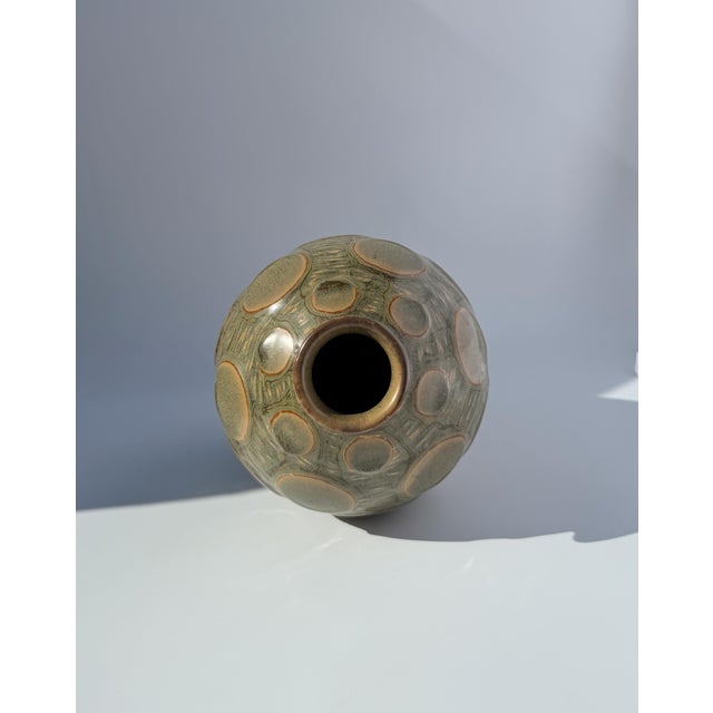 Mid-Century Ceramic Vase by Christian Poulsen for Bing and Grondahl For Sale - Image 9 of 12