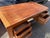 Wood Danish Mid Century Modern Teak Executive Desk by D-Scan Unmarked For Sale - Image 7 of 12