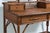 1960s Pagoda Writing Desk British Colonial Style Rattan & Grasscloth For Sale - Image 5 of 10