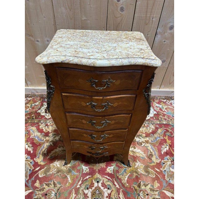 Period: 20th century Style: Louis 15th - Transition Condition: Perfect condition Material: Solid wood Length: 46Width:...