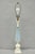 Vintage Murano Italian Mid Century Modern Blue Blown Glass Marble Table Lamp For Sale - Image 15 of 15