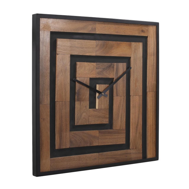 Elevate your wall decor with a stunning timepiece that combines the elegance of wood with modern design sensibilities. The...