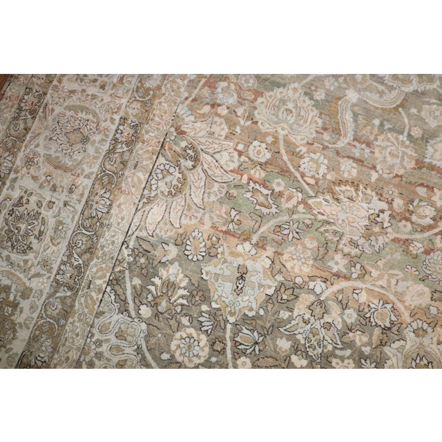 Zabihi Collection Antique Persian Kashan Carpet For Sale - Image 12 of 12