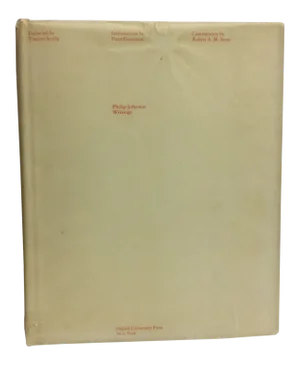 1979 Philip Johnson Writings Book