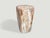 2010s Andrianna Shamaris Coral Toned High Quality Petrified Wood Side Table For Sale - Image 5 of 6