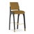 Arches II Bar Stool in Muted Brown and Black Lacquered from Insidherland For Sale - Image 6 of 6