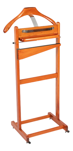 Edwardian Revival Walnut Valet Clothes Stand, 20th Century