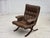 Scandinavian Armchair in Brown Leather, 1970s For Sale - Image 15 of 18