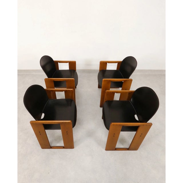 Afra & Tobia Scarpa Dialogo Dining Chairs by Afra & Tobia Scarpa for B&B Italia / C&B Italia, 1989, Set of 4 For Sale - Image 4 of 18