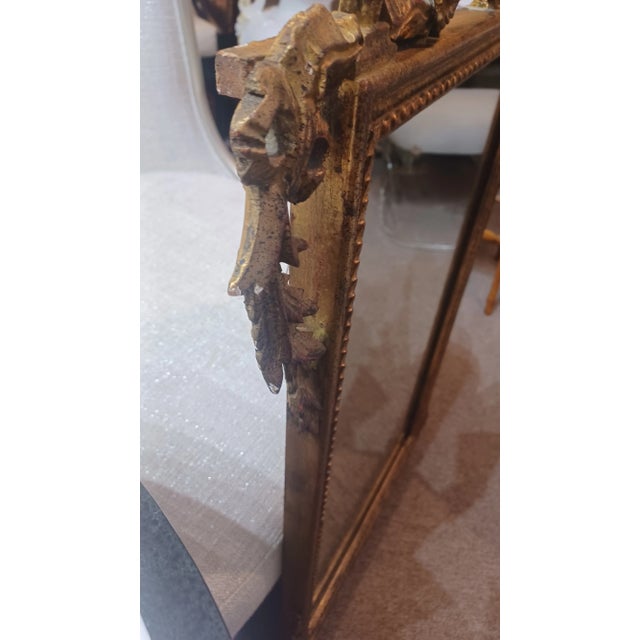 Vintage Ornate Italian Gilt Mirror For Sale In West Palm - Image 6 of 6