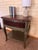 1960s Vintage Dixie Side Table | Refinished Solid Wood Accent Table in Olive Green & Mahogany For Sale - Image 5 of 9