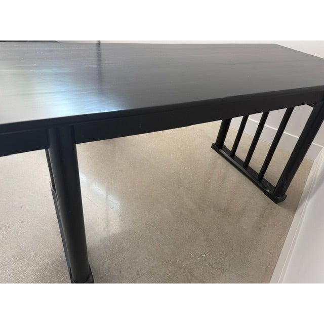 1990s Baker Furniture Asian Style Console / Desk For Sale - Image 5 of 6