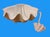 Ivory Mid Century Italian Porcelain Clamshell Punch Bowl With Ladle. For Sale - Image 8 of 11