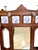 Antique English Walnut Mirrored Coat Hat Rack With Dutch Blue and White Ceramic Tiles For Sale - Image 4 of 18