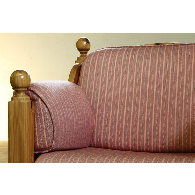 Brown Mid-Century Danish Pine Lounge Chair, 1970s For Sale - Image 8 of 18