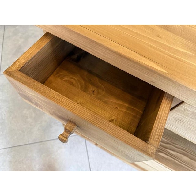 Rustic 12-Drawer Sideboard in Oak For Sale - Image 8 of 13