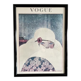 Vintage Framed Vogue Poster - February 1919 For Sale