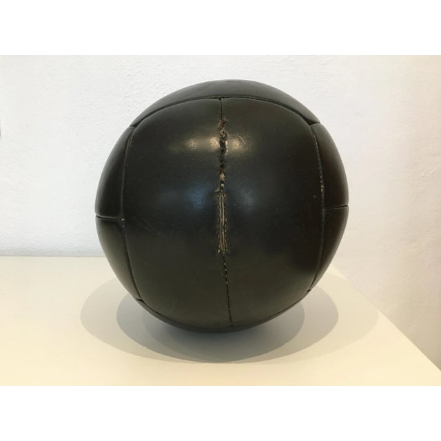 Vintage Leather 4kg Medicine Ball, 1930s For Sale - Image 4 of 9