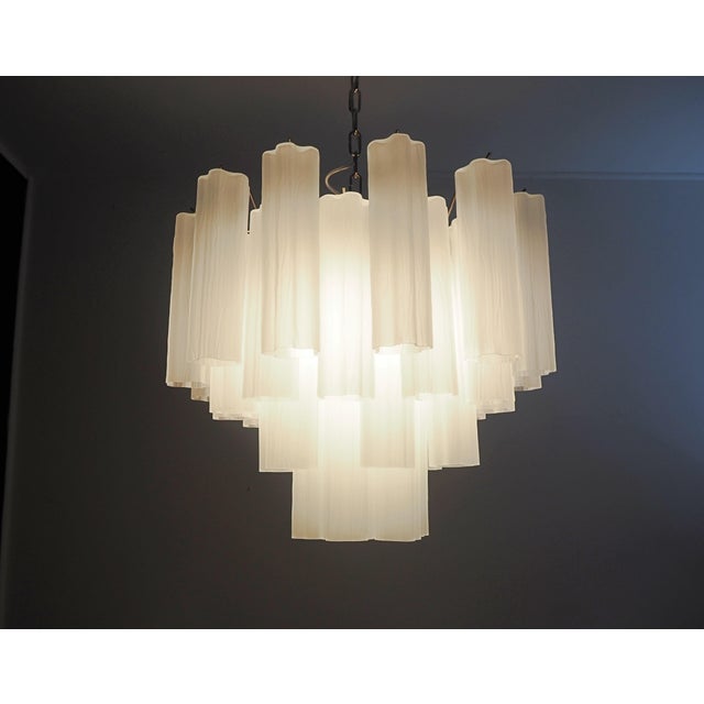 Vintage Murano Glass Tube Pendant Light, 1990s For Sale - Image 4 of 13