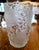 Mid-Century Modern Vintage Czech MCM František Pečený Pressed Glass "Grapes" Vase For Sale - Image 3 of 5