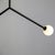 Y Pendant Small, Black, 35in H, 3 Inch Glass Globes, by Research.Lighting, Modern, Minimal Hanging Light For Sale - Image 10 of 11