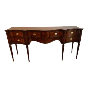 Late 20th Century Maitland Smith Regency Style Burlwood Inlaid Sideboard
