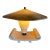50s Ceramic Fiberglass Far Eastern Style Accent Lamp For Sale