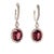2010s Natural Tourmaline Rubellite Diamond Earrings 18k Gold 6.62 TCW Certified For Sale - Image 5 of 14
