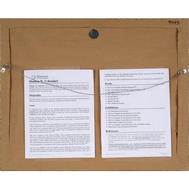 Paint California Lake Landscape Original Watercolor on Paper by Donna Schuster For Sale - Image 7 of 7