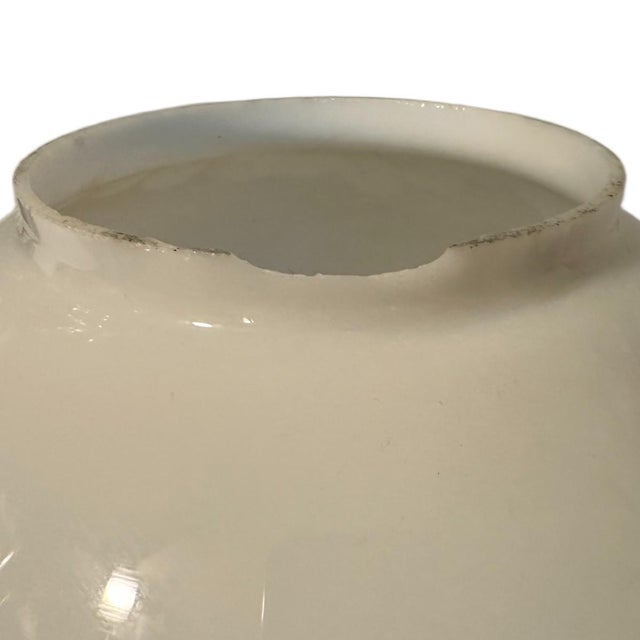 Antique Late 19th Century Bradley Hubbard Hand Painted Opaline Converted Oil Lamp For Sale - Image 10 of 10