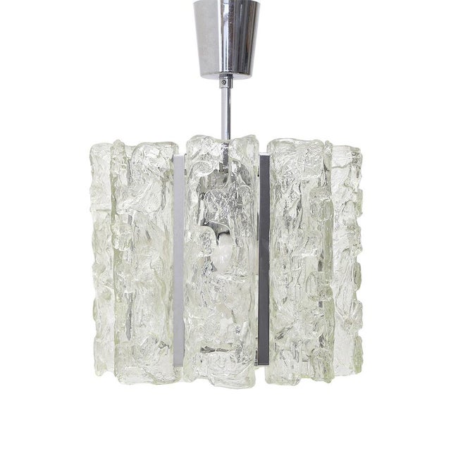 Murano Glass and Chromed Metal Chandelier, 1970s For Sale - Image 14 of 14