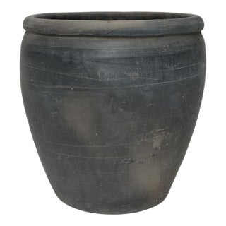 Chinese Black Clay Vessel, C. 1900 For Sale