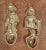 Darling figural hooks of children. One boy and one girl. Solid brass marked made in Italy. Lovely design with nice...