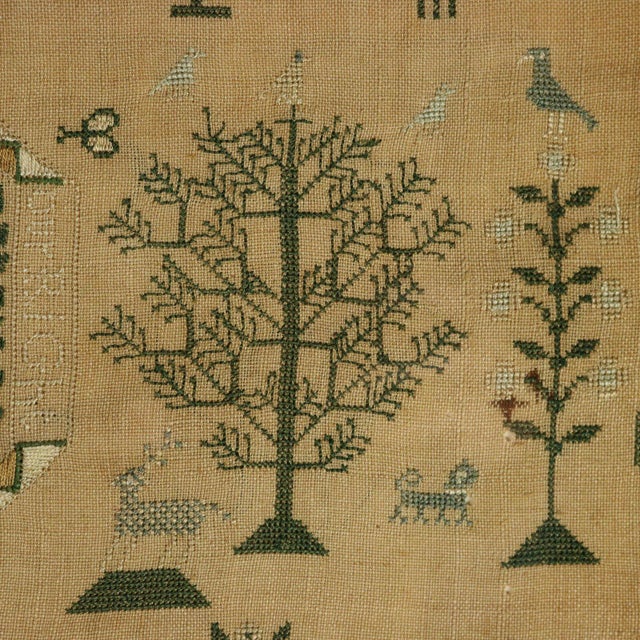 Antique Scottish Sampler, c.1840, by Helen Smith For Sale - Image 11 of 18