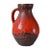 Brutalist Red Lava Vase from Carstens Tönnieshof, 1960s For Sale