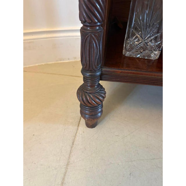 Antique Regency Open Bookcase in Rosewood with Brass Inlaid, 1820 For Sale - Image 12 of 18