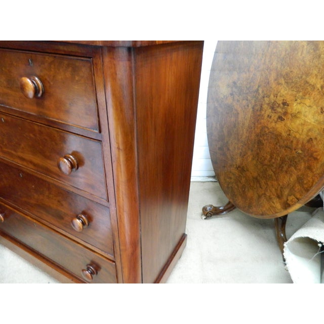 Victorian Mahogany Chest of Drawers, 1890s For Sale - Image 13 of 18