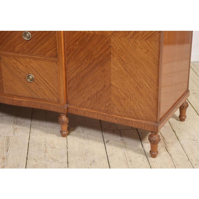 Satinwood Compact Wardrobe, 1890s For Sale - Image 9 of 17