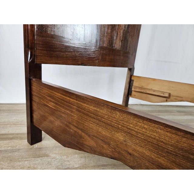 Brown Single Bed in Briar, 1930s For Sale - Image 8 of 18