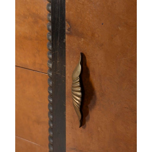 Vintage Art Deco Italian Sideboard in Wood and Glass For Sale - Image 11 of 13