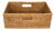 Artifacts Rattan Rectangular Shelf Basket with Side Handles in Honey Brown - 16" For Sale