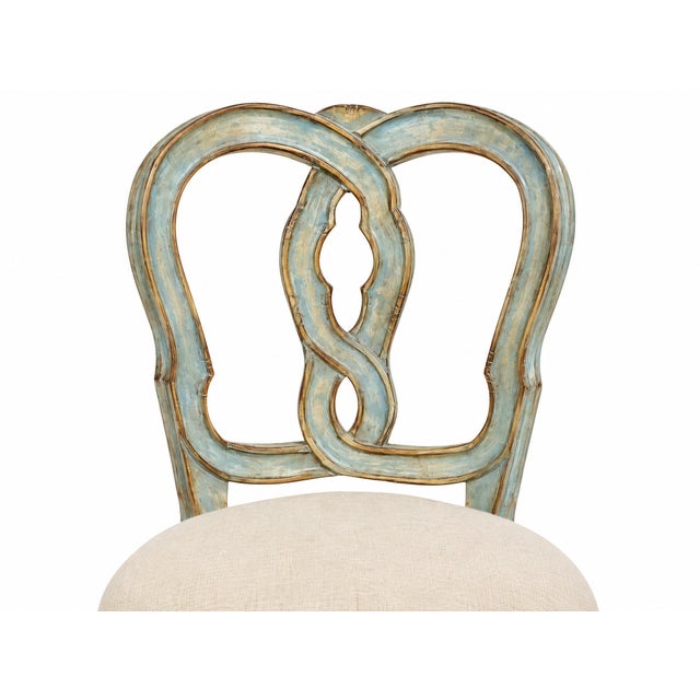 Country French Counter Stools — Set of Four Elegant Country French–style counter stools featuring beautifully sculpted...