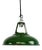 Industrial Green Enamel Pendant Light from Coolicon, 1930s For Sale