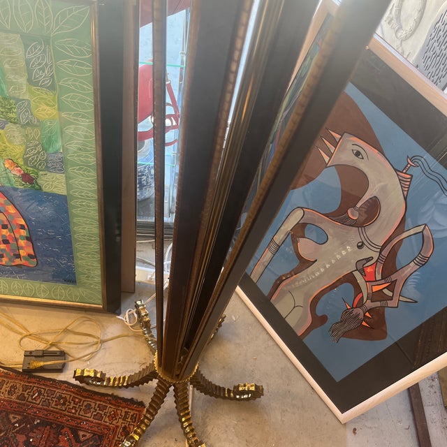 Floor Lamp Torchiere in the Style of Maitland Smith Ocean Shell Seahorse Tentacles For Sale - Image 12 of 12